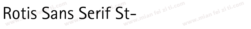 Rotis Sans Serif St字体转换